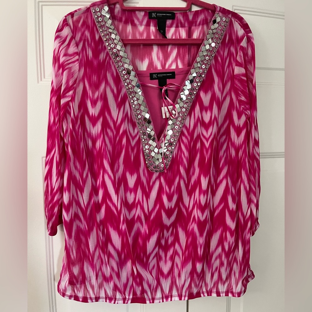 INC International Concept Blouse W/Cami